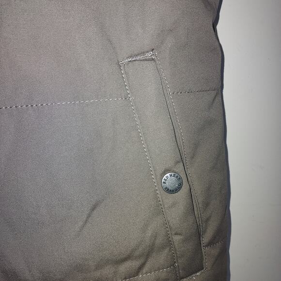 RedHead Brand Men's Vest Large Cotton Quilted Outdoors Buttons Casual Brown - Picture 4 of 8